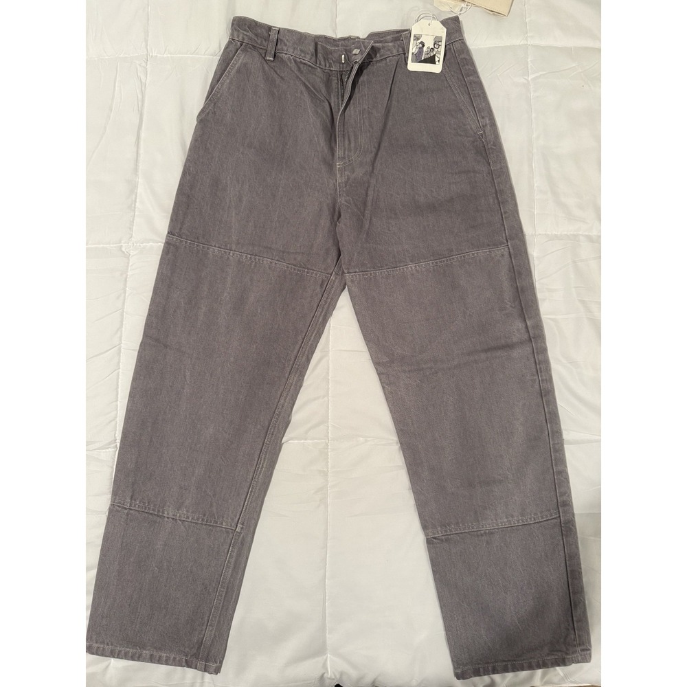 Arpenteur 4 Pocket Ecru Denim Trouser Light Grey- Size 30